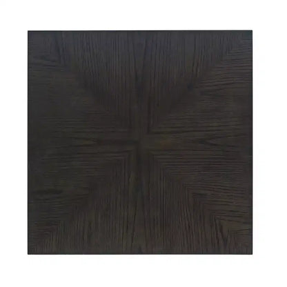 Tavolino quadrato moderno contemporaneo da 61 cm con ripiano aperto – Gambe in legno di gomma