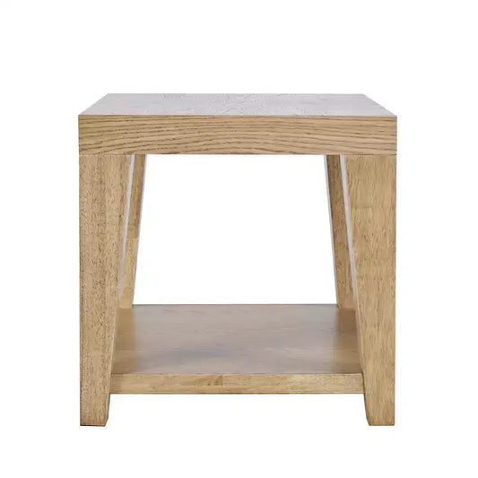 Jofran,Laurel Creek Modern Contemporary 24 Square End Table with Open Shelf