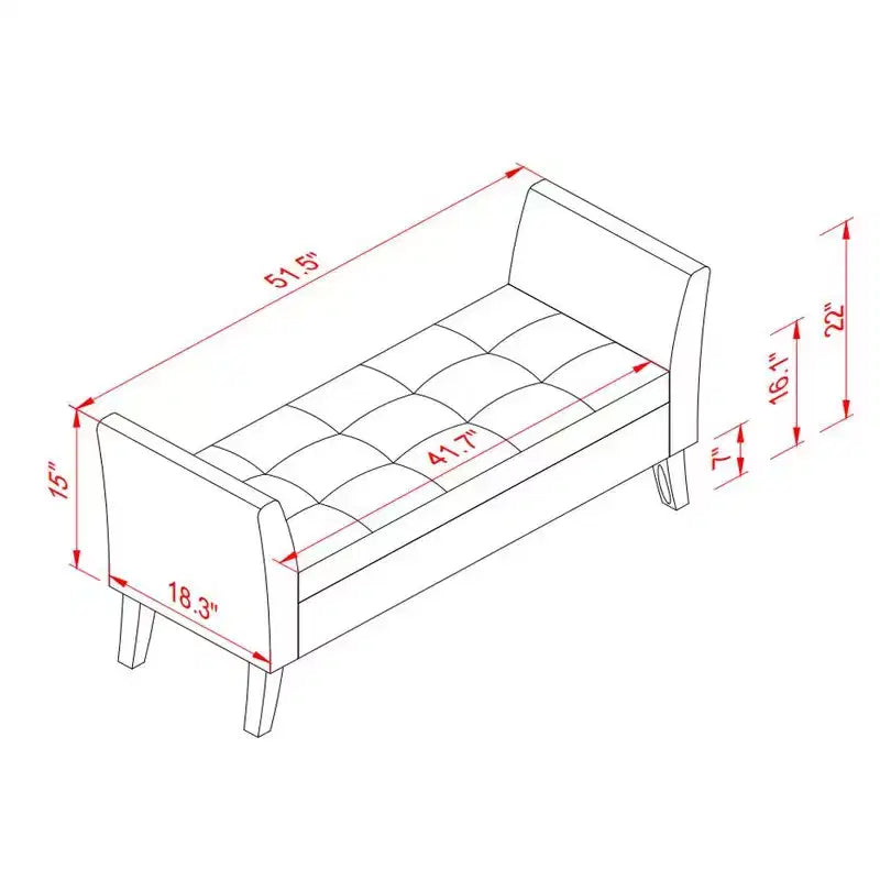 Panca pouf contenitore in velluto da 130 cm con gambe in legno massello – Beige, fondo letto