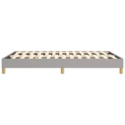 Struttura letto Grigio chiaro 100% tessuto poliestere, compensato, legno ingegnerizzato