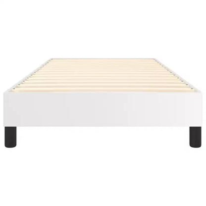 Base letto similpelle bianca, compensato, legno ingegnerizzato Twin XL
