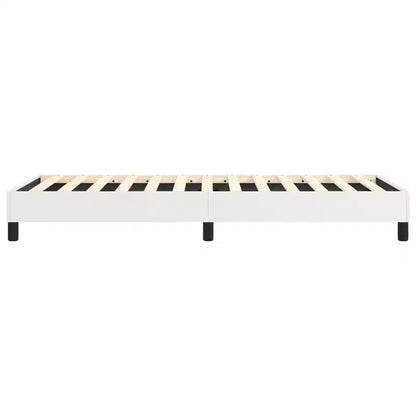 Base letto similpelle bianca, compensato, legno ingegnerizzato Twin XL