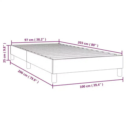 Base letto similpelle bianca, compensato, legno ingegnerizzato Twin XL
