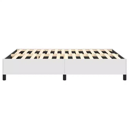 Struttura letto in similpelle bianca, compensato, legno ingegnerizzato Queen