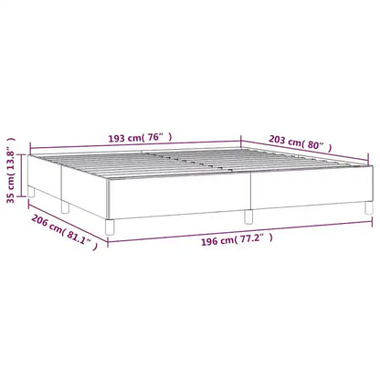 Struttura letto nera 75% polivinilcloruro, 5% cotone, 20% poliestere