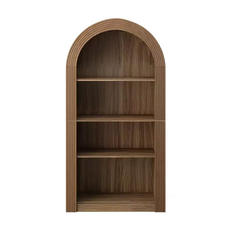 Libreria alta ad arco a 4 ripiani in stile Mid-Century – Scaffale aperto per ufficio e soggiorno