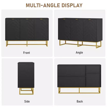 Mobile buffet, Armadietto contenitore con ripiani, Credenza in legno con consolle per organizzazione, Cucina, Sala da pranzo, Salotto, Ingresso