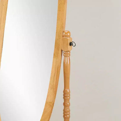 Specchio da terra a figura intera con cornice in legno – Quercia