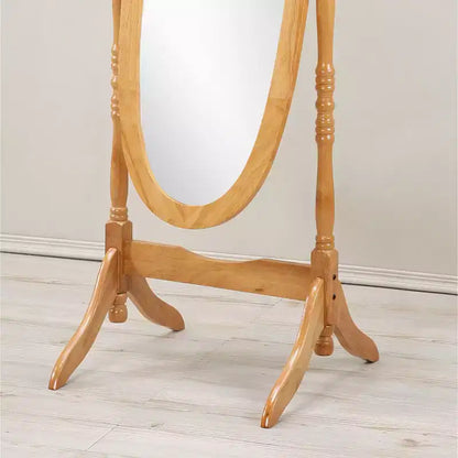 Specchio da terra a figura intera con cornice in legno – Quercia