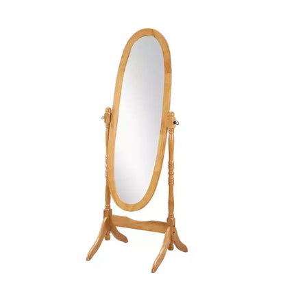 Specchio da terra a figura intera con cornice in legno – Quercia