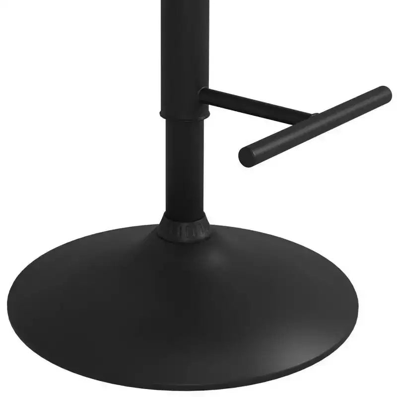 Sgabello da bar girevole regolabile – Mid-Century Modern, sollevamento idraulico, similpelle vegana color crema