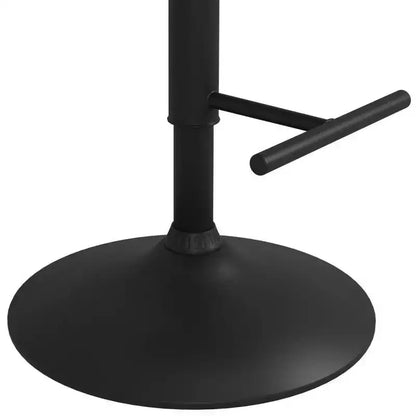Sgabello da bar girevole regolabile – Mid-Century Modern, sollevamento idraulico, similpelle vegana color crema