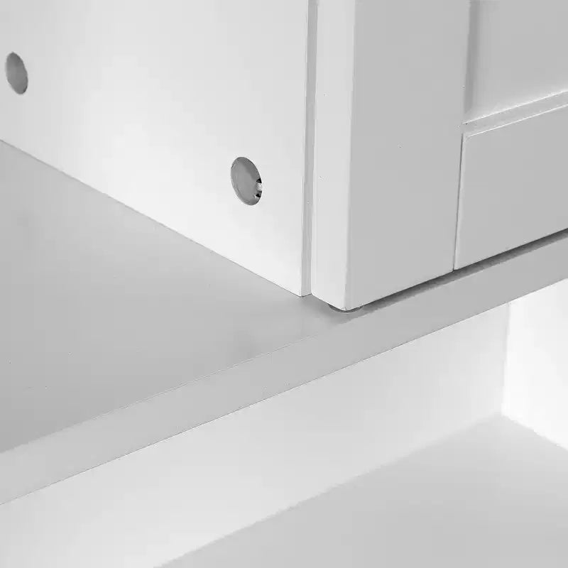 Mobiletto salvaspazio da bagno sopra il WC in stile rustico con 5 ripiani e anta scorrevole